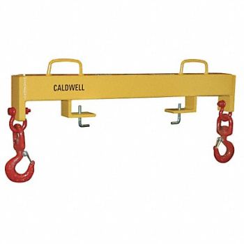 CALDWELL Forklift Beam Dbl Swivel Hook 4000 lb, 41D524