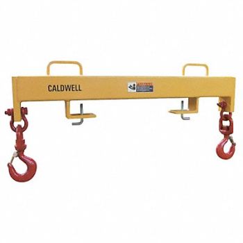 CALDWELL Forklift Beam Dbl Swivel Hook 10000 lb, 41D525