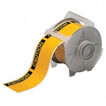 BRADY Label Vinyl Black/Yellow, 41F246