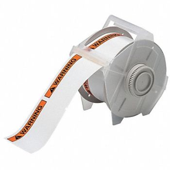 BRADY Label Vinyl Black/Orange, 41F247