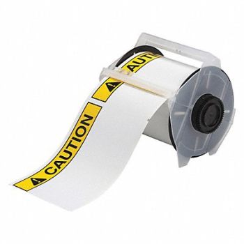 BRADY Label Vinyl Black/Yellow, 41F253