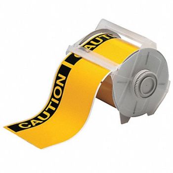BRADY Label Vinyl Black/Yellow, 41F254
