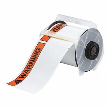 BRADY Label Vinyl Black/Orange, 41F255