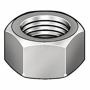 GRAINGER APPROVED Hvy Stl Blk 3/8 -16 .687x3/8 Gr2H PK300, 22UK89