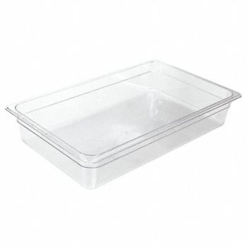 CRESTWARE Food Pan Polycarbonate Full 20-3/4 In, 41G544