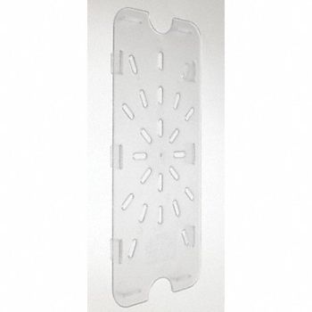 CRESTWARE Drain Tray Polycarbonate Third 10-1/4 In, 41G550