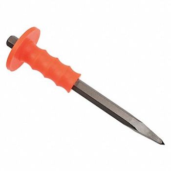 MAYHEW SELECT Handguarded Bullpoint Chisel 12in L, 41GJ82