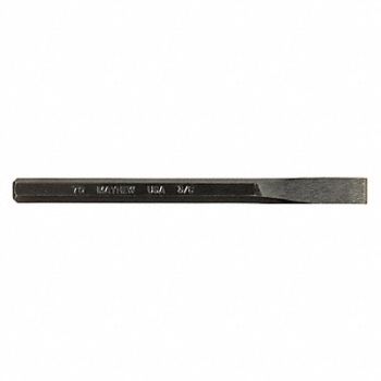 MAYHEW PRO Cold Chisel 3/8 in x 5-1/4 in Steel BO, 41GJ86