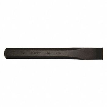 MAYHEW PRO Cold Chisel 7/8 in x 7-1/2 in Steel BO, 41GJ91