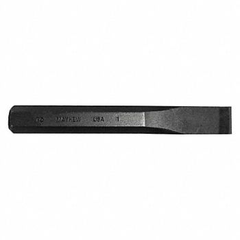 MAYHEW PRO Cold Chisel 1 in x 8 in Steel BO, 41GJ92