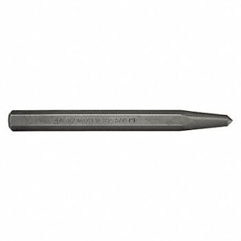 MAYHEW SELECT Center Punch 6 in L Steel Shot Blast, 41GK27
