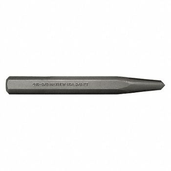 MAYHEW SELECT Center Punch 6-1/4 in L Steel Shot Blast, 41GK28