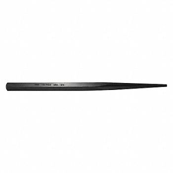 MAYHEW PRO Line Punch 15in L 1/4in Tip Steel BO, 41GK30