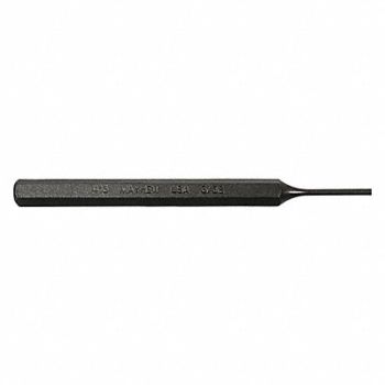 MAYHEW PRO Pin Punch 4-1/2in L 3/32in Tip Steel BO, 41GK34