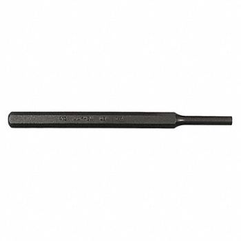 MAYHEW PRO Pin Punch 5-3/4in L 1/4in Tip Steel BO, 41GK38