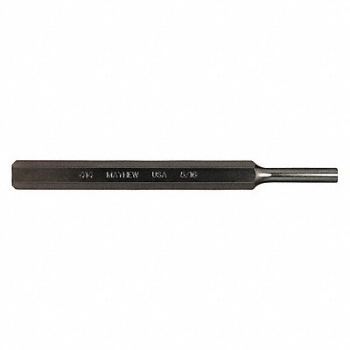 MAYHEW PRO Pin Punch 6in L 5/16in Tip Steel, 41GK41