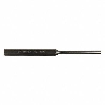 MAYHEW PRO Pin Punch 6in L 7/32in Tip Steel BO, 41GK43