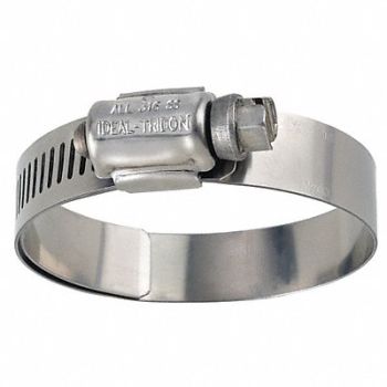 GRAINGER APPROVED Worm Gear Hose Clamp 1/2 W 5 ID PK10, 45RH54