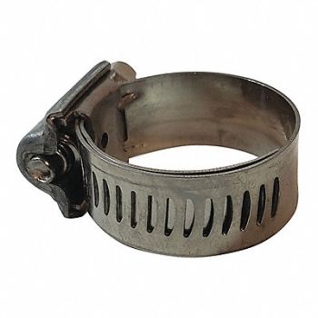 DETROIT FLEX DEFENSE Liner Clamp 1/2in Dia SS Silver PK10, 41GT11