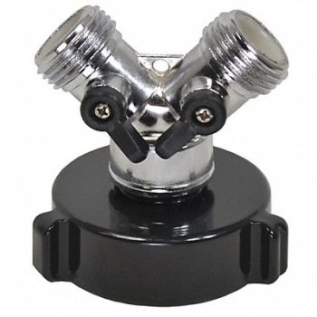 MOON AMERICAN Hazmat Adapter 5 L Alum /Nickel Brass, 41H490
