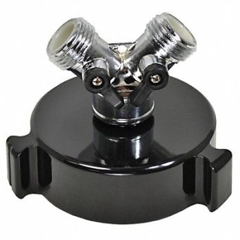 MOON AMERICAN Hazmat Adapter 3 L Alum /Nickel Brass, 41H491