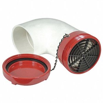 MOON AMERICAN Dry Hydrant 90 Adapter 6 In Male, 41H520