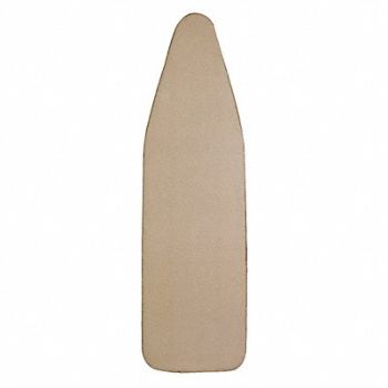 HOSPITALITY 1 SOURCE Khaki Ironing Board Pad/Cvr Bungee 55InL, 41H539