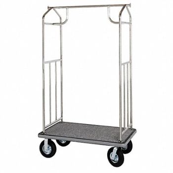 HOSPITALITY 1 SOURCE Bellmans Cart Steel 42 x 24 x 71 In, 41H544
