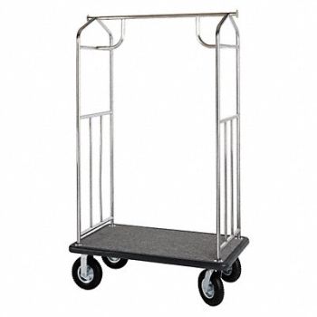 HOSPITALITY 1 SOURCE Bellmans Cart SS 42 x 24 x 71 In, 41H545