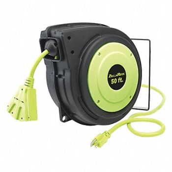 LEGACY Retractable Cord Reel 50 ft 120VAC Blk, 260M73