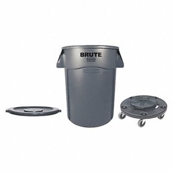 RUBBERMAID COMMERCIAL PRODUCTS Utility Container 44 gal Gray, 41MX85