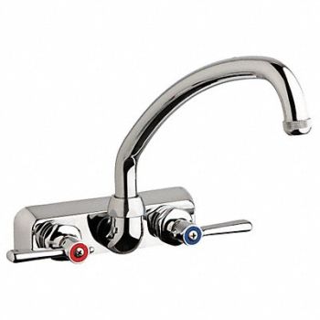 Low Arc Chrome Chicago Faucets W4W Brass, 41N762