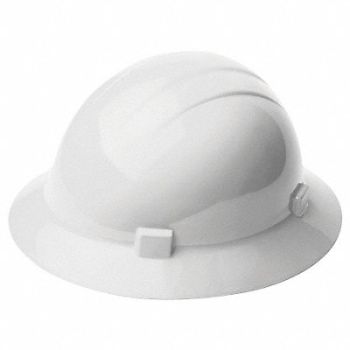 ERB SAFETY Hard Hat Type 1 Class E Pinlock White, 41N917