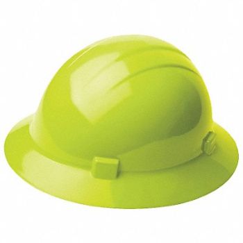 ERB SAFETY Hard Hat Type 1 Class E Hi-Vis Green, 41N918