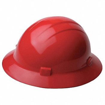 ERB SAFETY Hard Hat Type 1 Class E Pinlock Red, 41N921