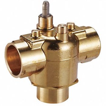 JOHNSON CONTROLS Valve 3 Way High Temp On/Off Sweat 1/2, 41P378