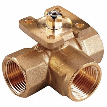 JOHNSON CONTROLS Ball Valve 3 Way SS Trim (F)NPT 3/4, 41P770