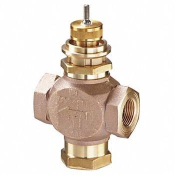 JOHNSON CONTROLS Globe Valve 3-Way Mixing 1/2 In (F)NPT, 41P943