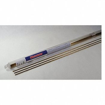 WESTWARD Brazing Alloy RBCuZn-C X 1/8 In 1 lb., 41R229