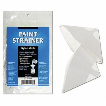 DEROYAL Cone Paint Strainer Nylon Mesh PK4, 41U066