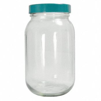 QORPAK Bottle 240mL Glass Wide PK24, 41U223