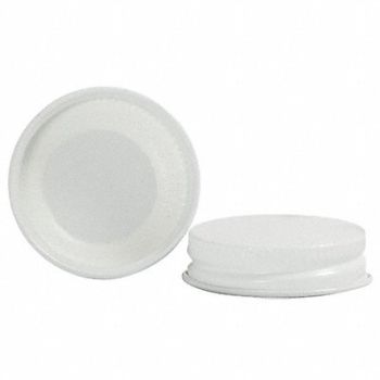 QORPAK Closure 70-400mm Metal Wide Wht PK144, 41U532