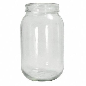 QORPAK Safety Coated Bottle 3840mL Gls Wide PK4, 41V991