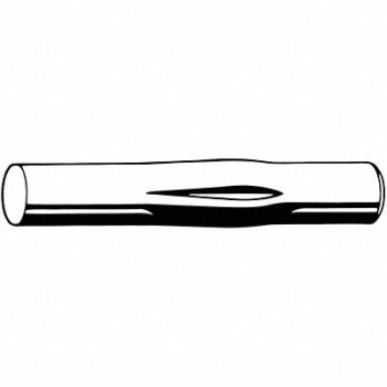 GRAINGER APPROVED Grooved Pin TypeE Steel 1 0.375 PK10, 41VJ33