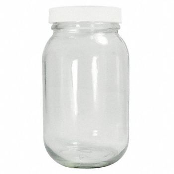 QORPAK Precleaned Bottle 480mL Glass Wide PK24, 41W150
