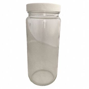 QORPAK Jar 480mL Glass Wide PK12, 41W236