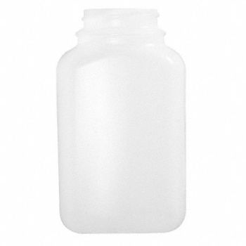 QORPAK Bottle 125mL Plastic Wide PK500, 41W308