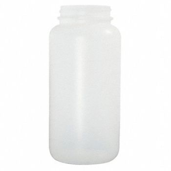 QORPAK Bottle 3840mL Plastic Wide PK60, 41W357
