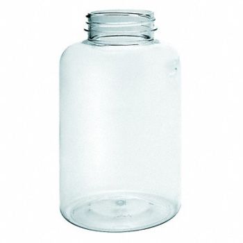 QORPAK Packer Bottle 120mL Plastic Wide PK450, 41W368