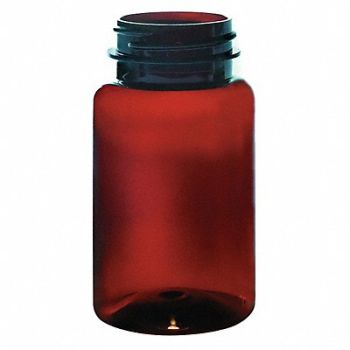 QORPAK Packer Bottle 250mL Plastic Wide PK270, 41W363